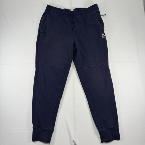 Rebook Navy Blue Joggers Sweatpants Size Large - Picture 1 of 6